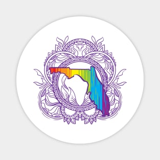 Florida Mandala Pride Magnet